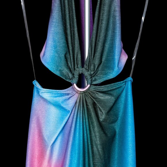 Baobab Ombre Cutout Halter Maxi Dress – Multicolor – Size S – NWT - Picture 2 of 6